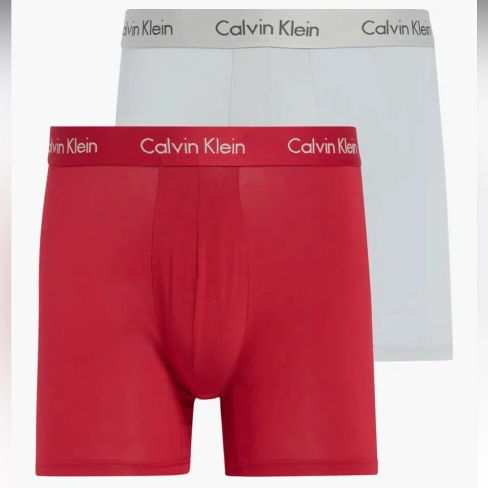 Calvin Klein Boxer Briefs Trio - Red, Gray - Small
